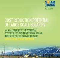 UK large scale solar