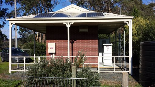 Telstra exchange - solar panels