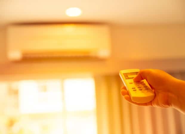 Air-conditioners ramp up to beat the summer heat, increasing electricity use.