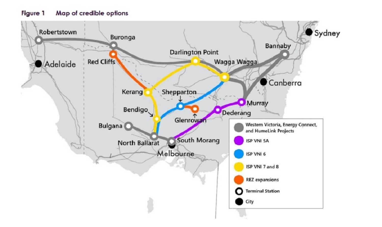 VNI West transmission Line map