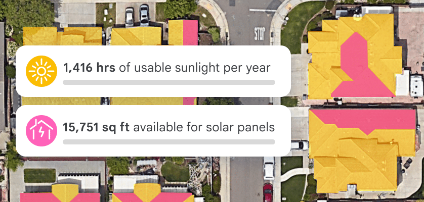 google map rooftop analysis