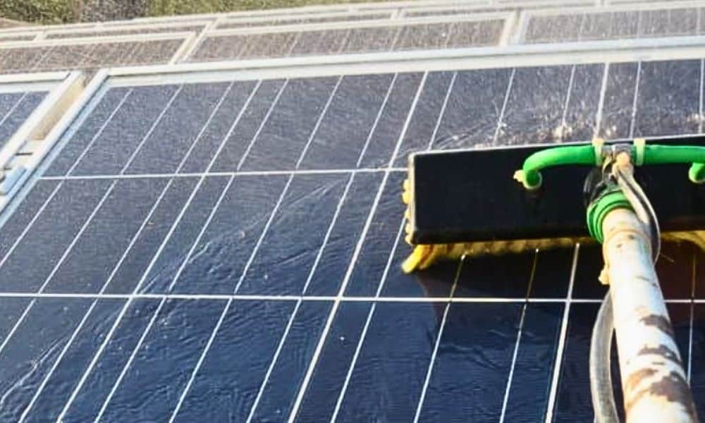 solar panel cleaning