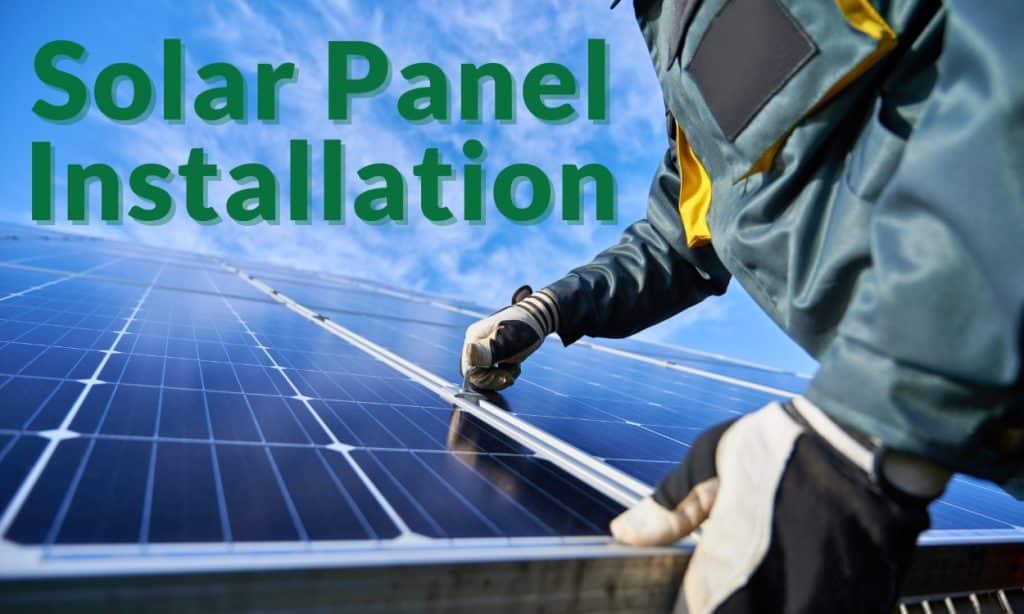 solar panel installation