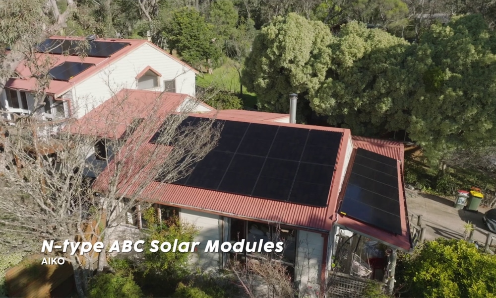 AIKO solar installation on Blue Mountains home